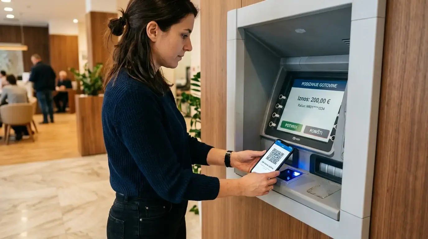 Podizanje gotovine s Aircash na PBZ bankomatu bez kartice