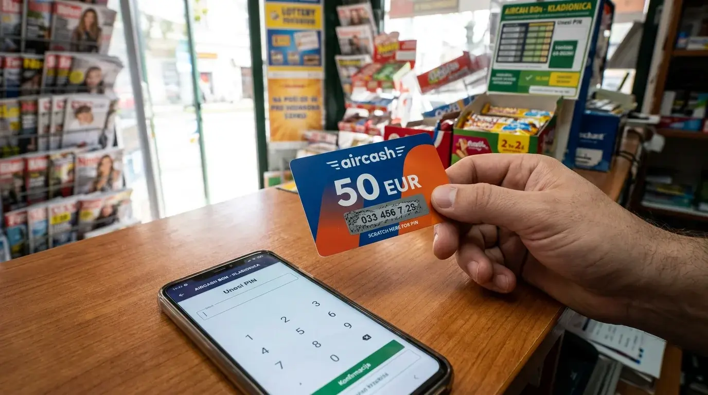 Aircash A-bon vaučer za uplatu na kladionicu