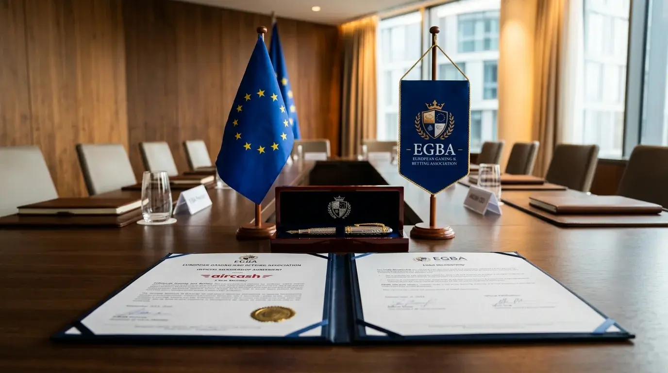 Aircash članstvo u EGBA europskom udruženju za igre