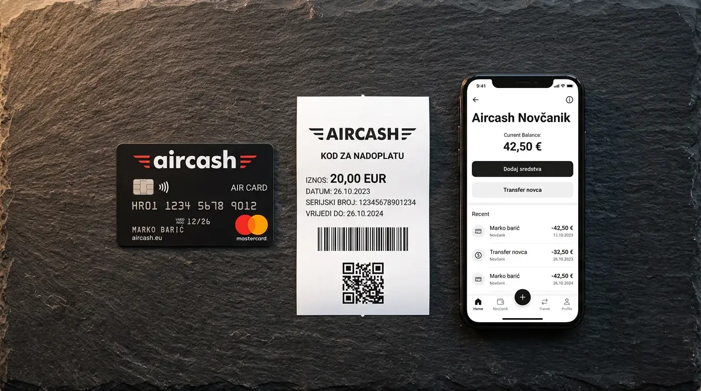 Aircash Mastercard kartica i A-bon vaučer za klađenje u Hrvatskoj
